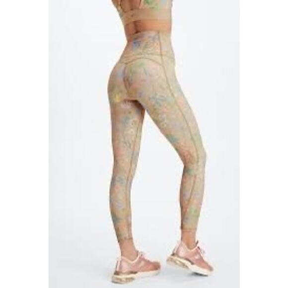 NEW Fabletics PureLuxe Ultra High-Waisted 7/8 Leggings Saguaro Floral - Size XS - Picture 2 of 7